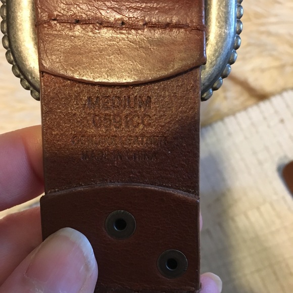 Western leather belt size med - Picture 4 of 8